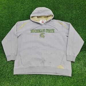 Michigan State Hoodie XL 26x29 Gray Baggy